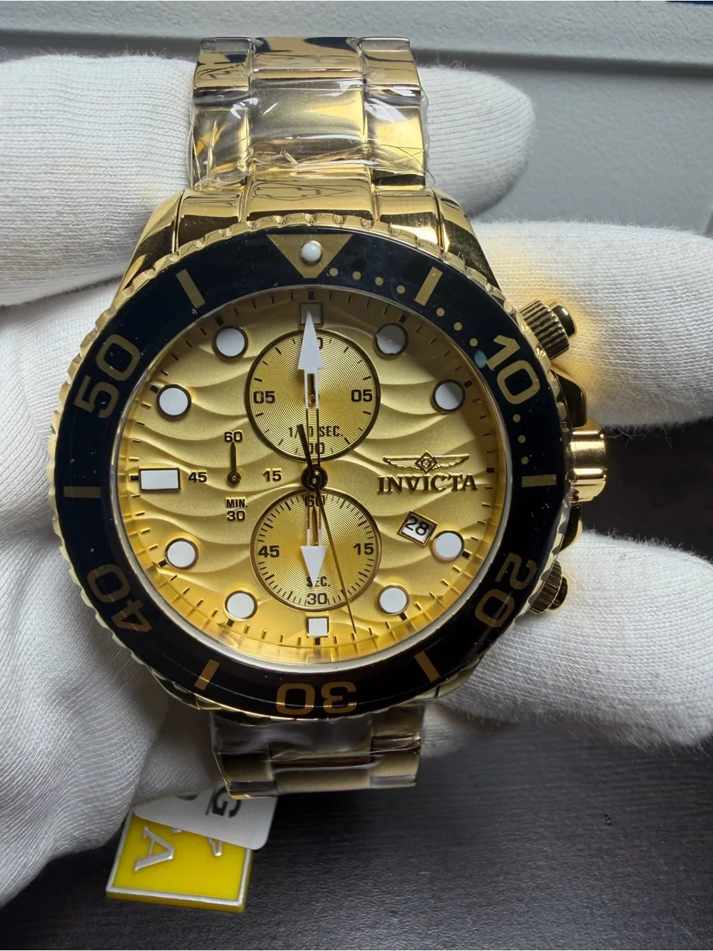 Invicta Pro Diver I-Size Men's Watch - 53mm. Gold (50225)